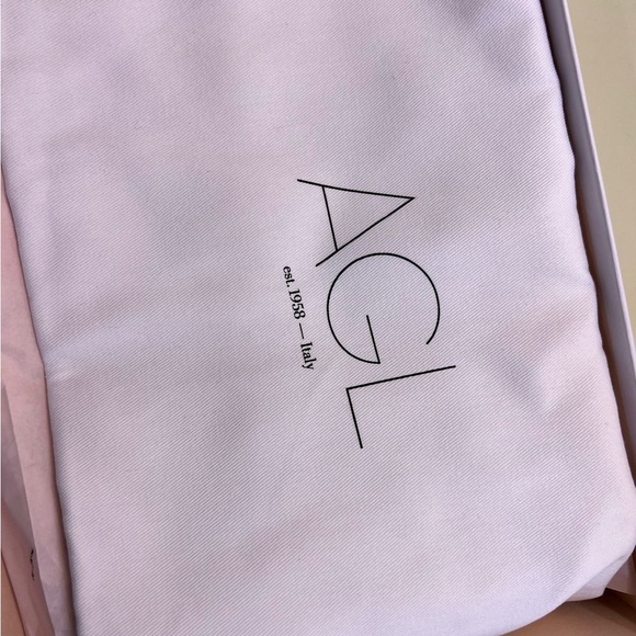 AGL MADE IN ITALY LEATHER Pink Winter Boots with Fur Trim and Ribbon Laces NWT - Picture 8 of 11